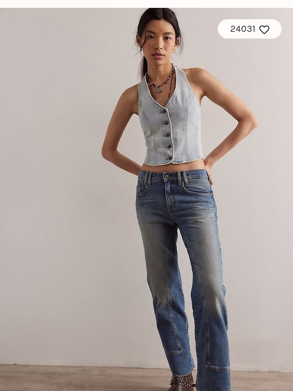 Free People Risk Taker Mid Rise Jeans - Picture 3 of 3